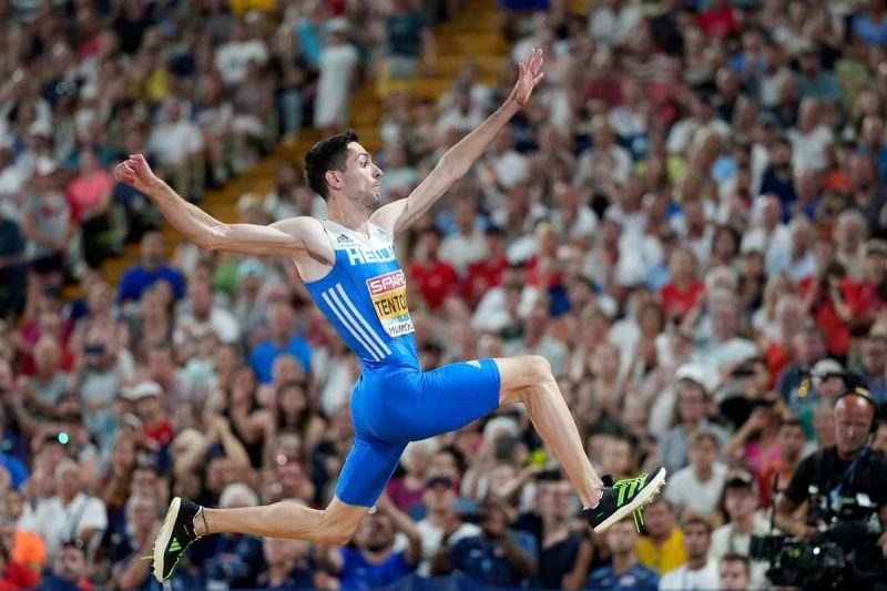 Miltiadis Tentoglou Takes Long Jump World Championships Gold Watch